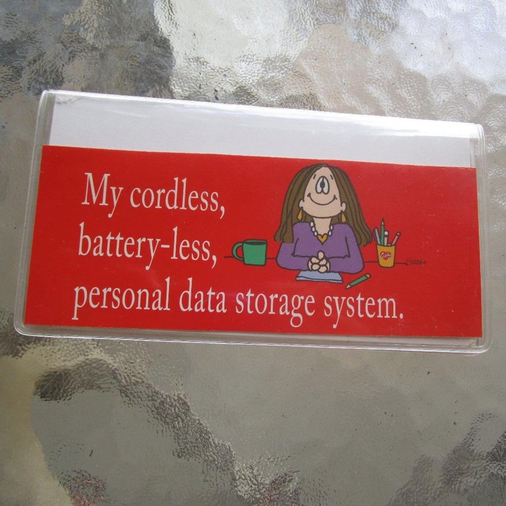 Vintage 1982 CATHY GUISEWITE Comic Plastic Note Pad Cover Case